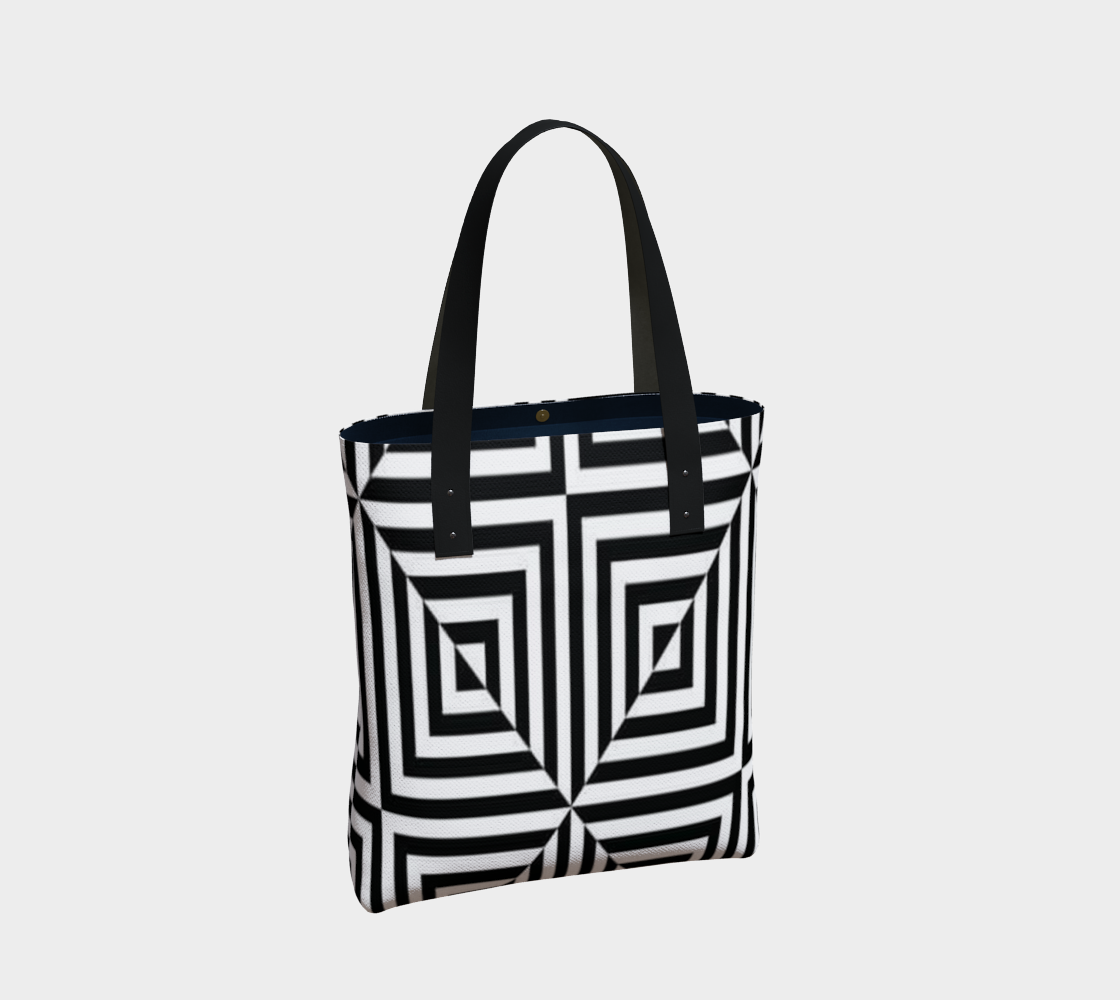 Doodle Optical Square Bag - Artified Apparel