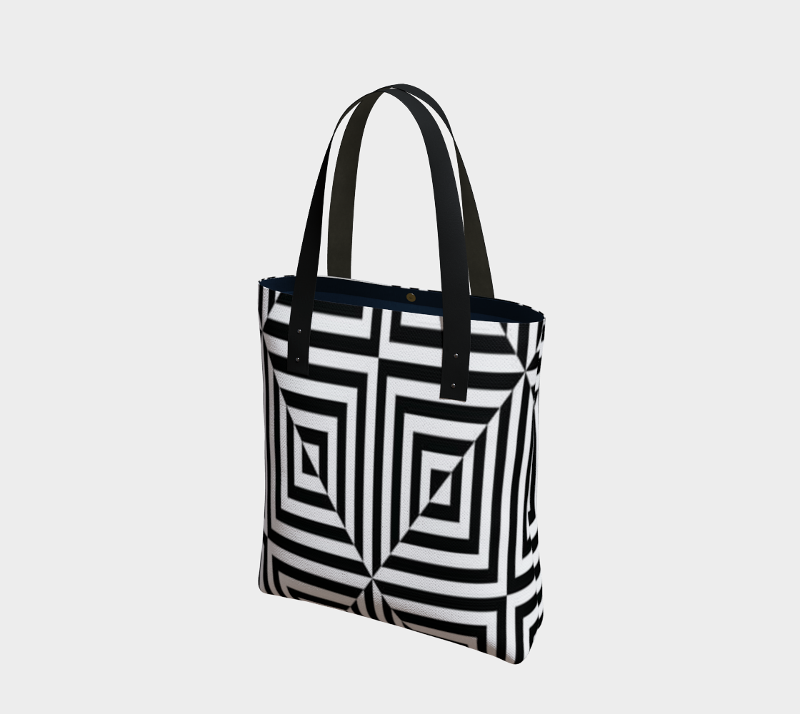 Doodle Optical Square Bag - Artified Apparel