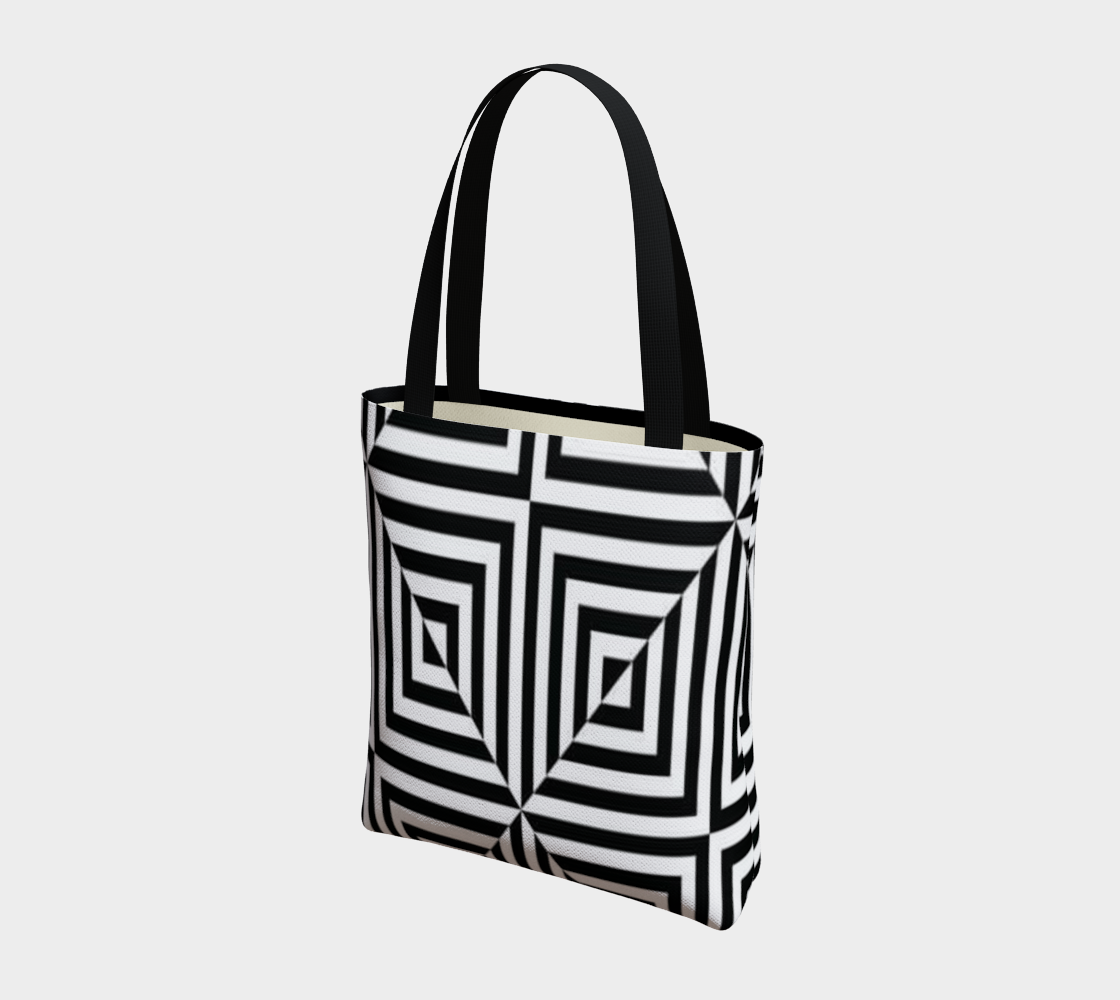 Doodle Optical Square Bag - Artified Apparel